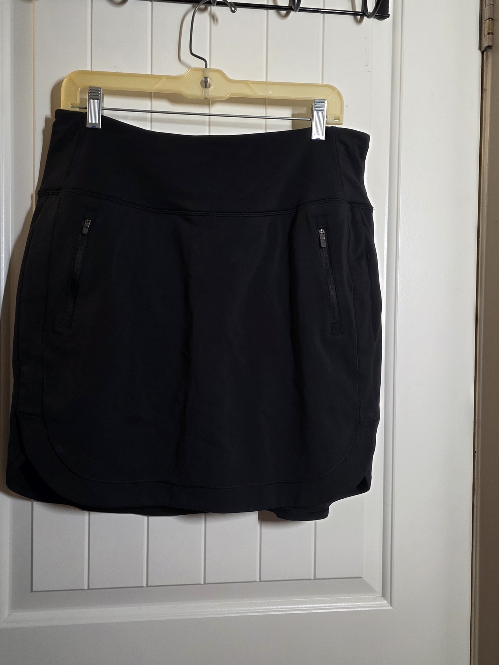 Athleta Black Mini Skort with Zip Pockets